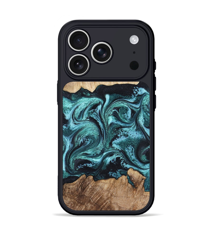 iPhone 17 Pro Wood Phone Case - Heidi (Green, 821001)