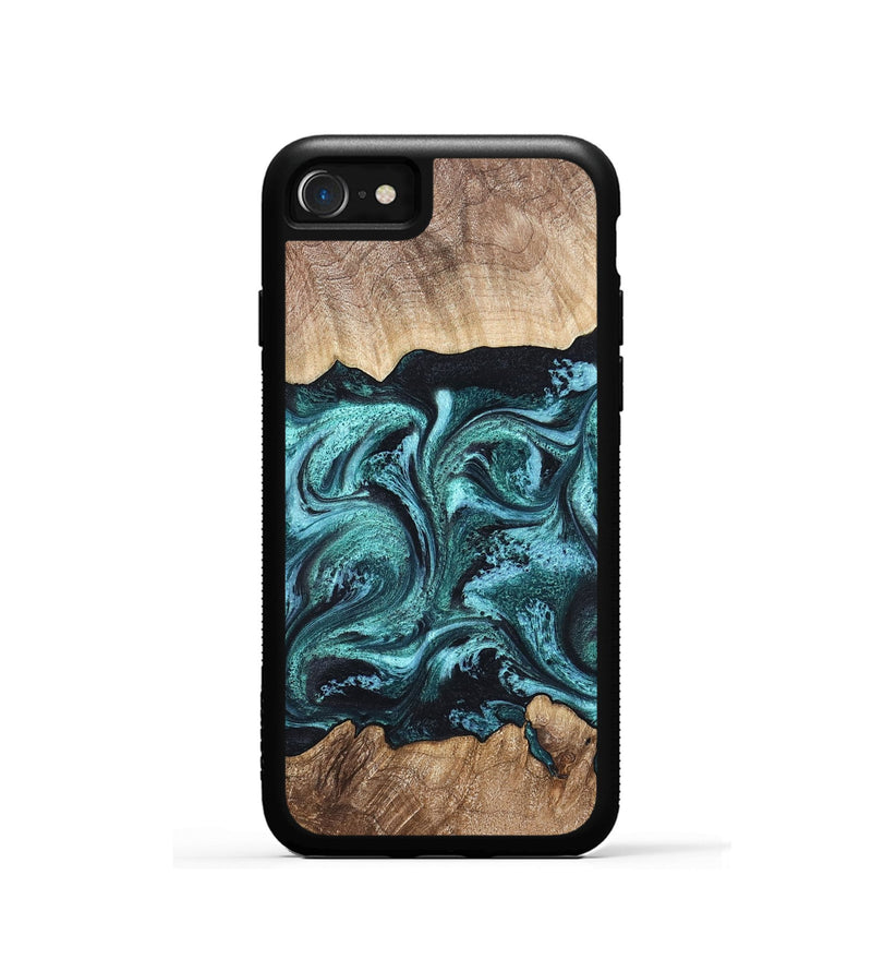 iPhone SE Wood Phone Case - Heidi (Green, 821001)