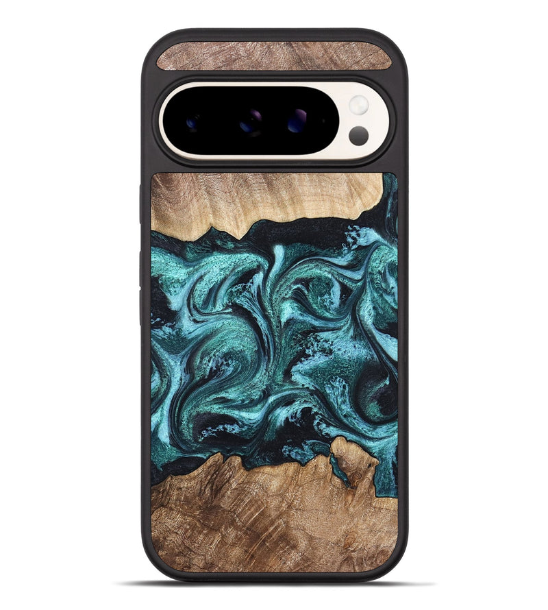 Pixel 10 Pro XL Wood Phone Case - Heidi (Green, 821001)