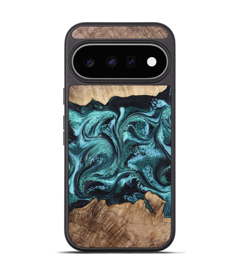 Pixel 11 Wood Phone Case - Heidi (Green, 821001)
