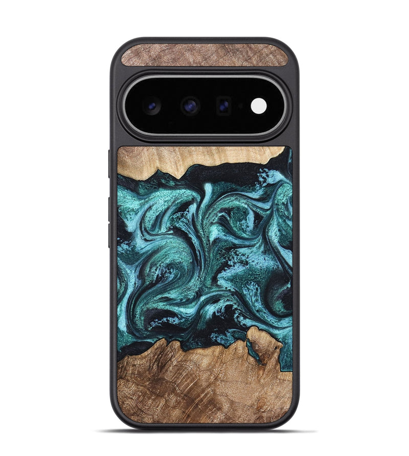 Pixel 11 Pro Wood Phone Case - Heidi (Green, 821001)