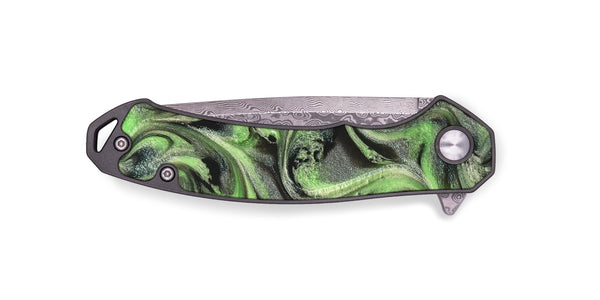 EDC ResinArt Pocket Knife - Holli (Green, 821003)