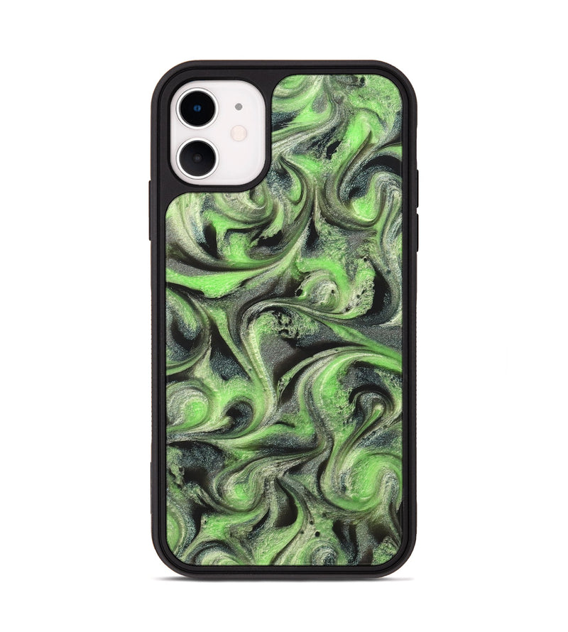iPhone 11 ResinArt Phone Case - Holli (Green, 821003)