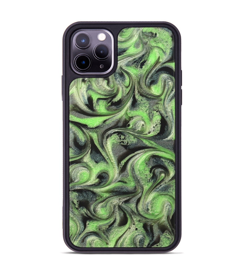 iPhone 11 Pro Max ResinArt Phone Case - Holli (Green, 821003)