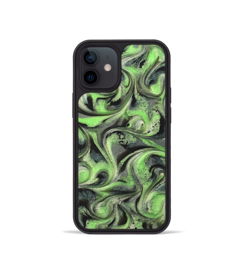 iPhone 12 mini ResinArt Phone Case - Holli (Green, 821003)