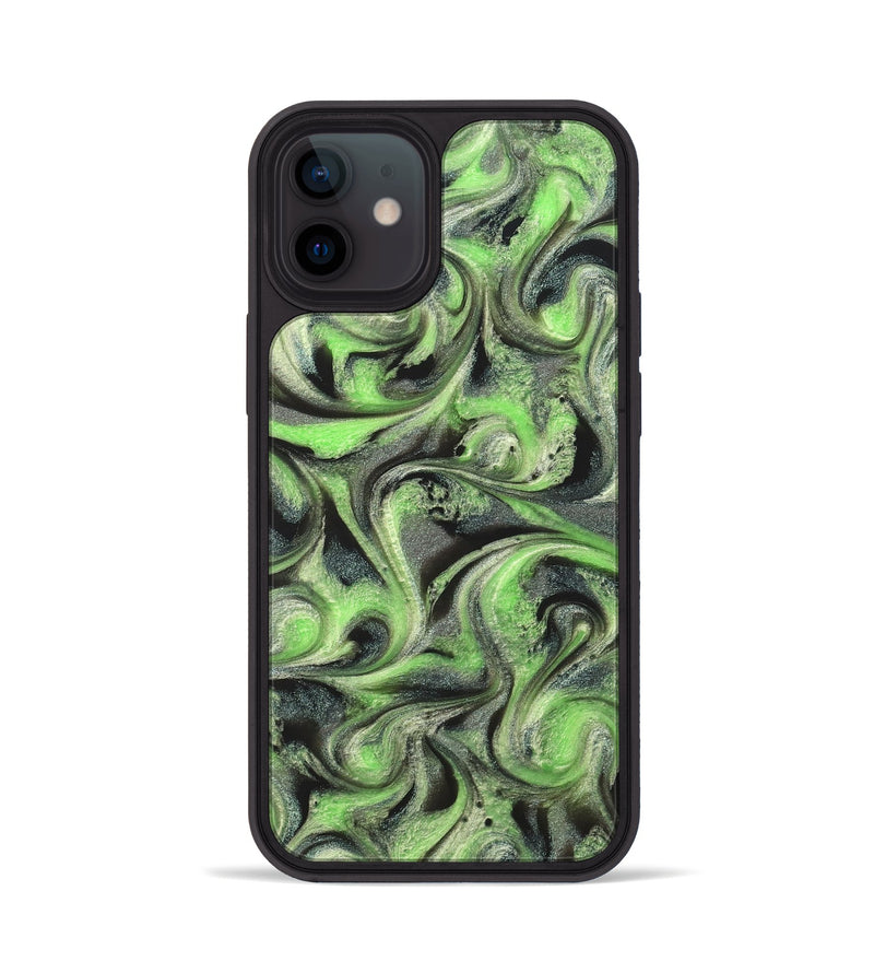 iPhone 12 ResinArt Phone Case - Holli (Green, 821003)