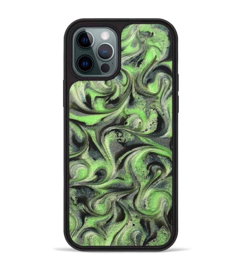 iPhone 12 Pro Max ResinArt Phone Case - Holli (Green, 821003)