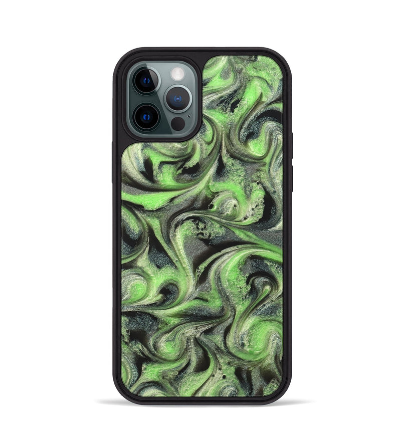 iPhone 12 Pro ResinArt Phone Case - Holli (Green, 821003)