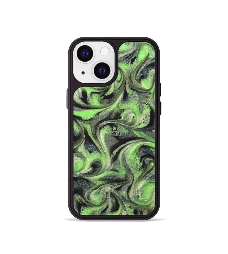 iPhone 13 mini ResinArt Phone Case - Holli (Green, 821003)