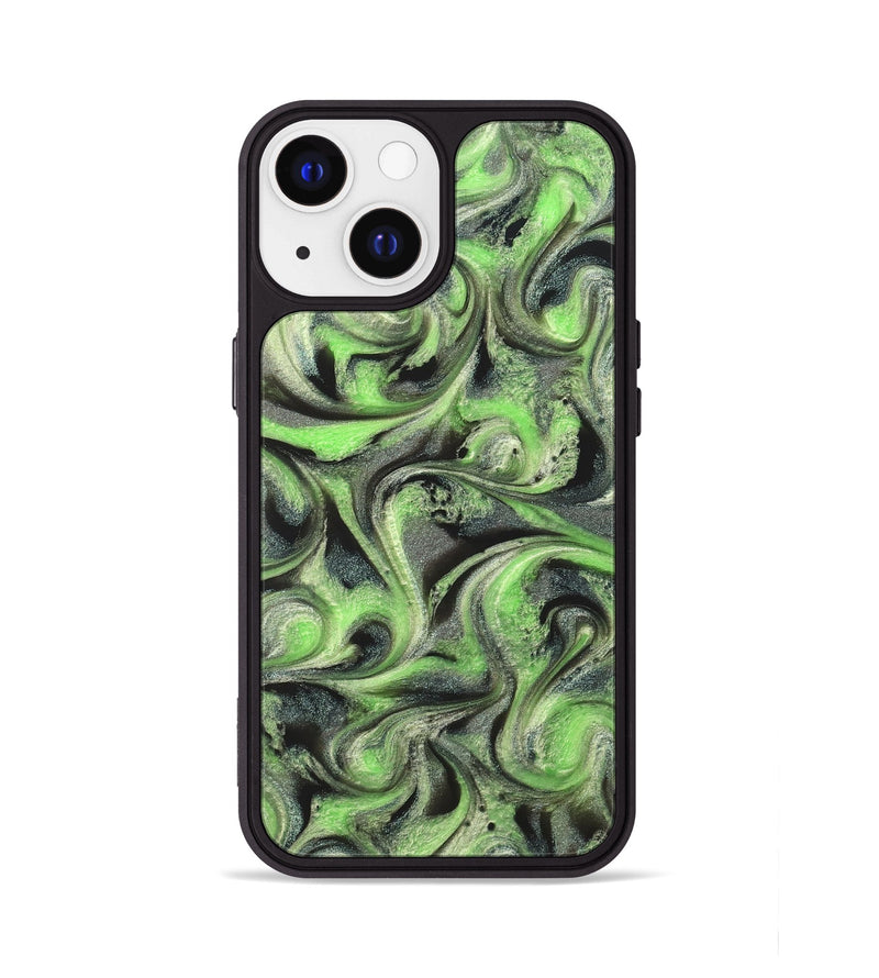 iPhone 13 ResinArt Phone Case - Holli (Green, 821003)
