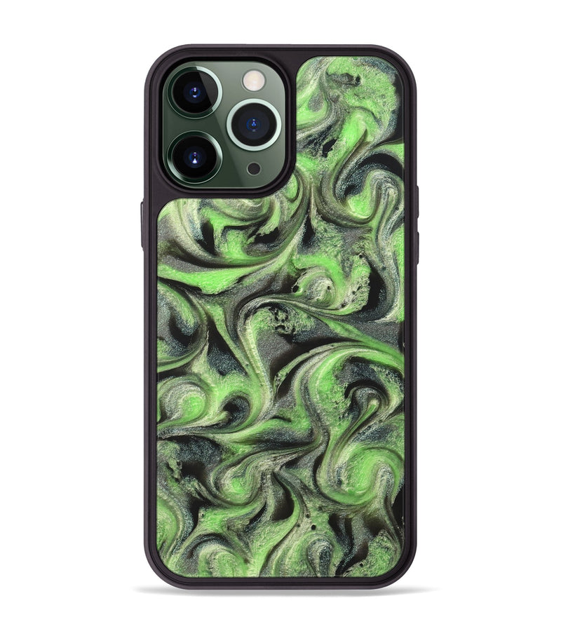 iPhone 13 Pro Max ResinArt Phone Case - Holli (Green, 821003)