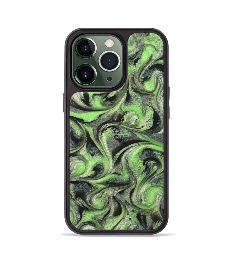 iPhone 13 Pro ResinArt Phone Case - Holli (Green, 821003)