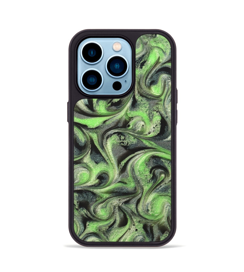 iPhone 14 Pro ResinArt Phone Case - Holli (Green, 821003)