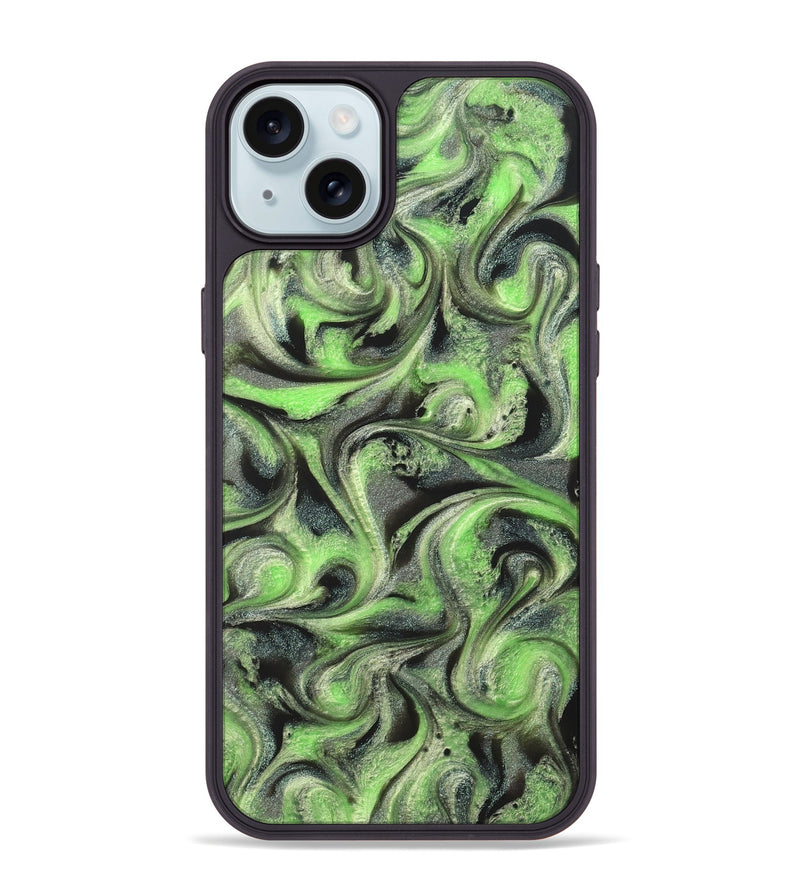 iPhone 15 Plus ResinArt Phone Case - Holli (Green, 821003)