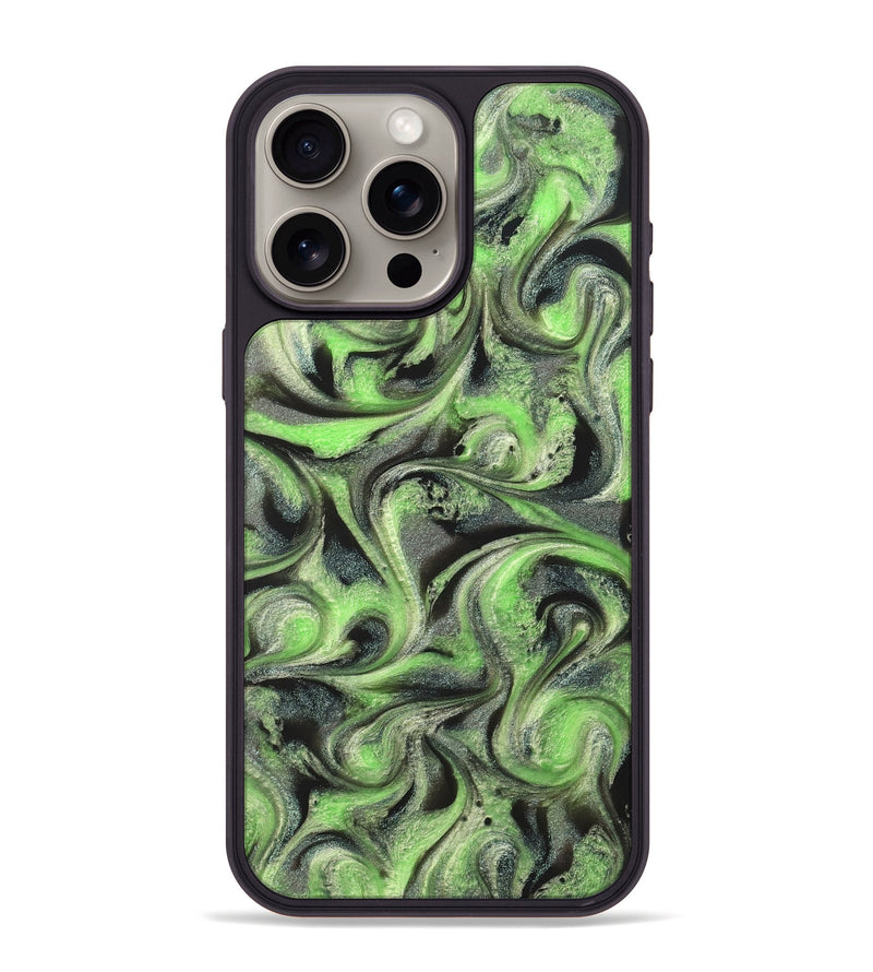 iPhone 15 Pro Max ResinArt Phone Case - Holli (Green, 821003)
