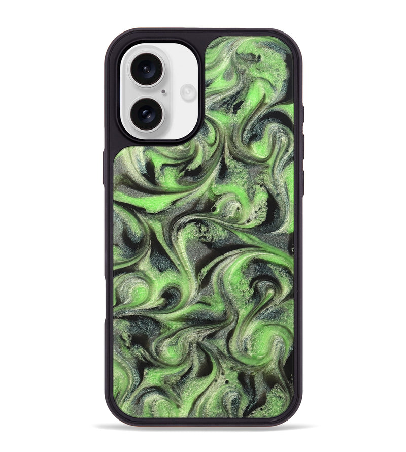 iPhone 16 Plus ResinArt Phone Case - Holli (Green, 821003)