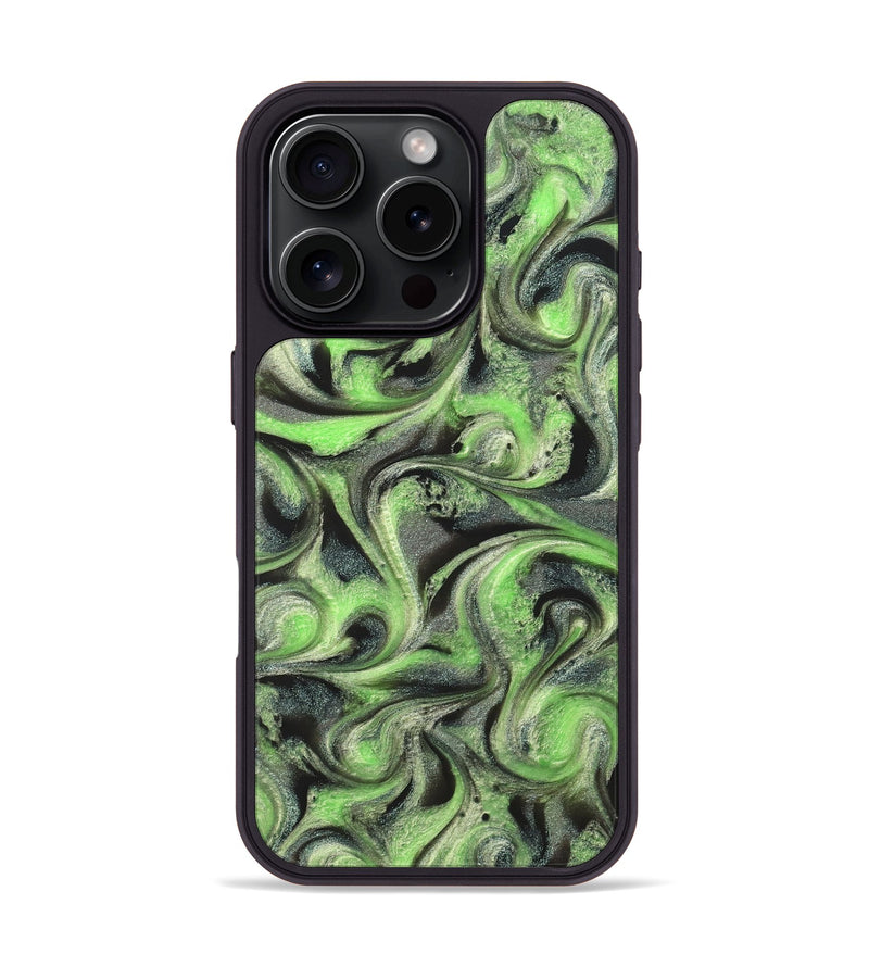 iPhone 16 Pro ResinArt Phone Case - Holli (Green, 821003)