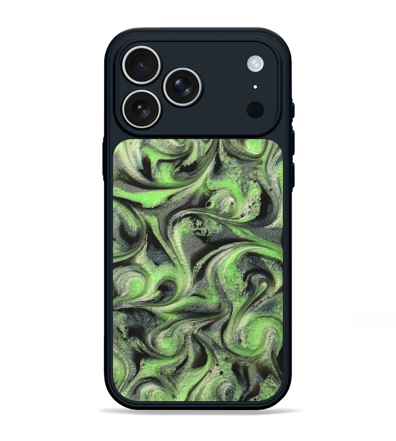 iPhone 17 Pro Max ResinArt Phone Case - Holli (Green, 821003)