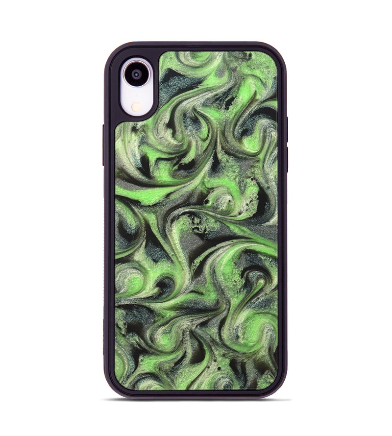 iPhone Xr ResinArt Phone Case - Holli (Green, 821003)