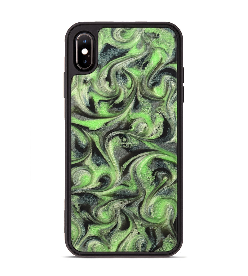 iPhone Xs Max ResinArt Phone Case - Holli (Green, 821003)