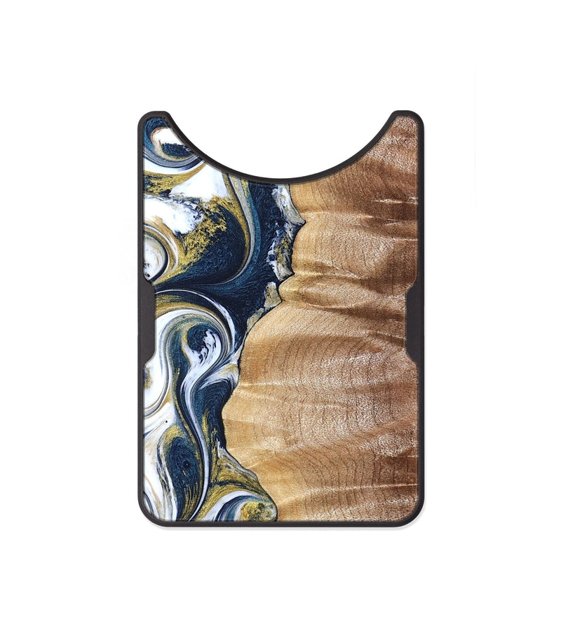 Alloy Wood Wallet - Yasmin (Teal & Gold, 821006)