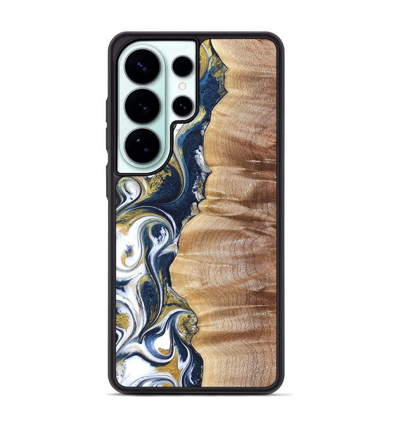 Galaxy S26 Ultra Wood Phone Case - Yasmin (Teal & Gold, 821006)