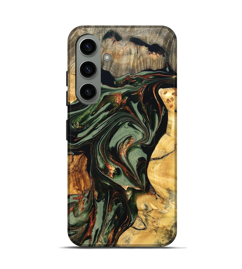 Galaxy S24 Wood Live Edge Phone Case - Kolby (Green, 821028)