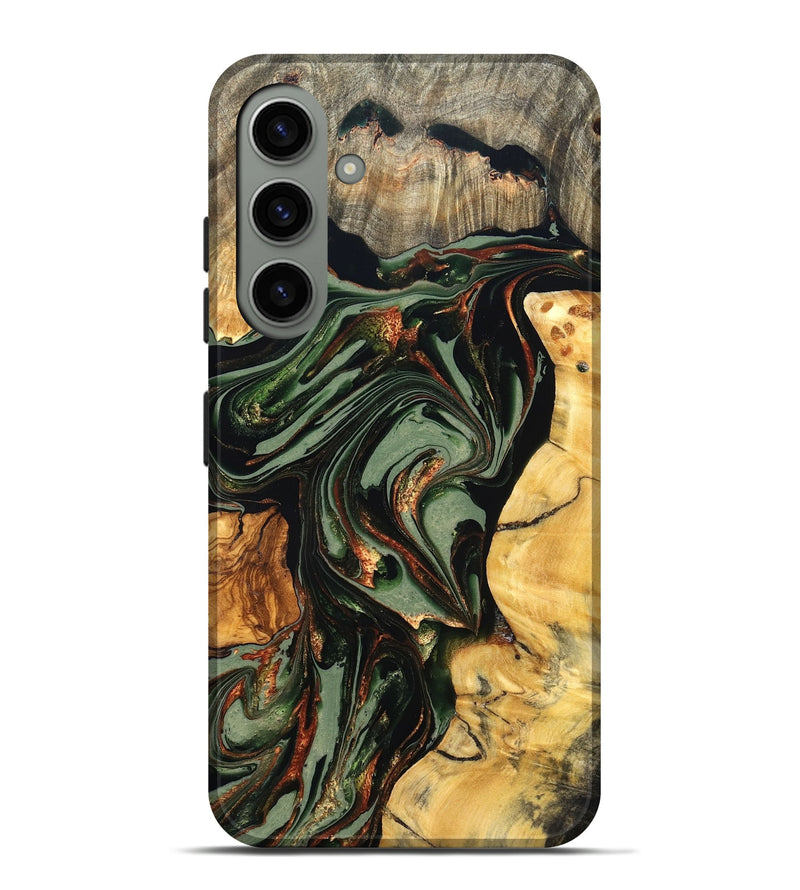 Galaxy S24 Plus Wood Live Edge Phone Case - Kolby (Green, 821028)