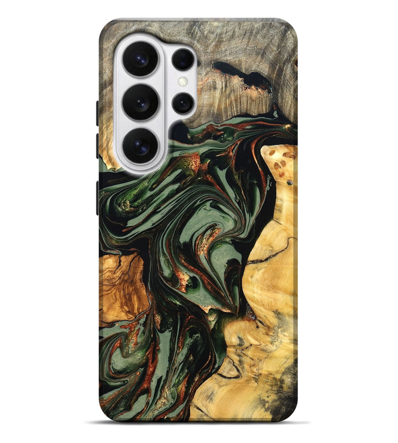Galaxy S26 Ultra Wood Live Edge Phone Case - Kolby (Green, 821028)