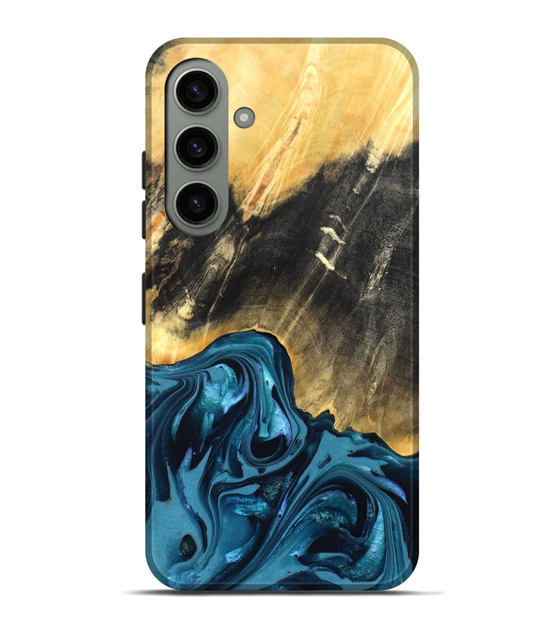 Galaxy S24 Plus Wood Live Edge Phone Case - Truett (Blue, 821035)
