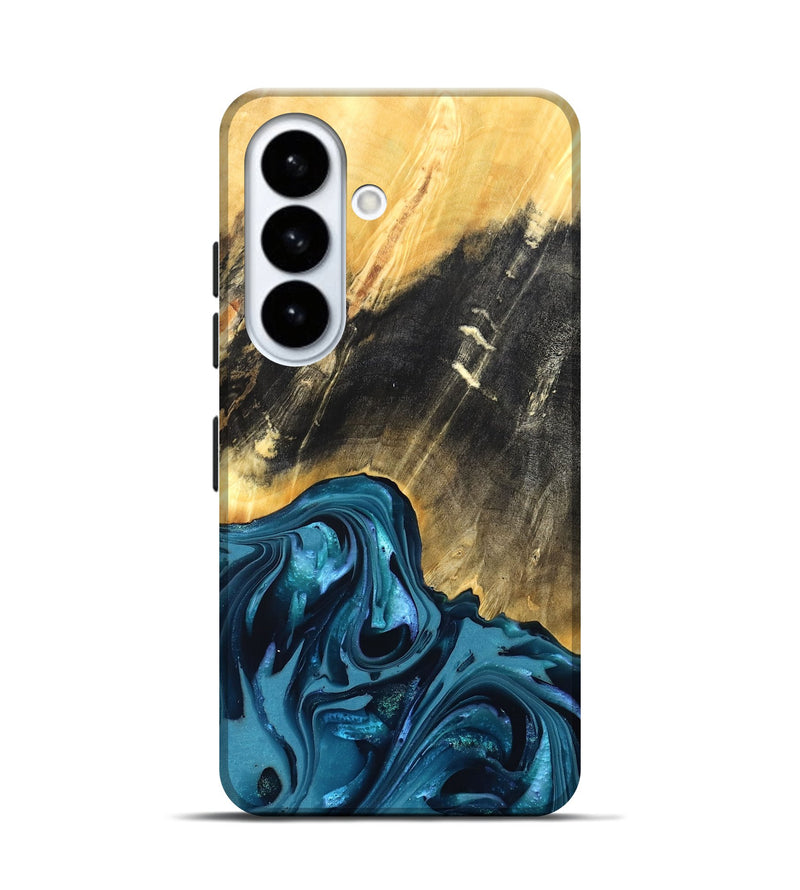 Galaxy S26 Wood Live Edge Phone Case - Truett (Blue, 821035)