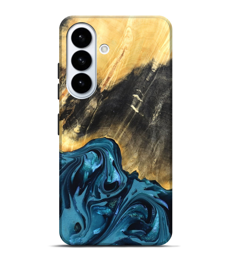 Galaxy S26 Plus Wood Live Edge Phone Case - Truett (Blue, 821035)