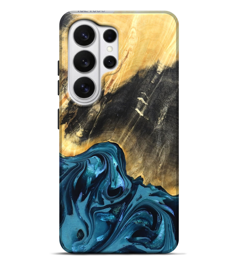 Galaxy S26 Ultra Wood Live Edge Phone Case - Truett (Blue, 821035)