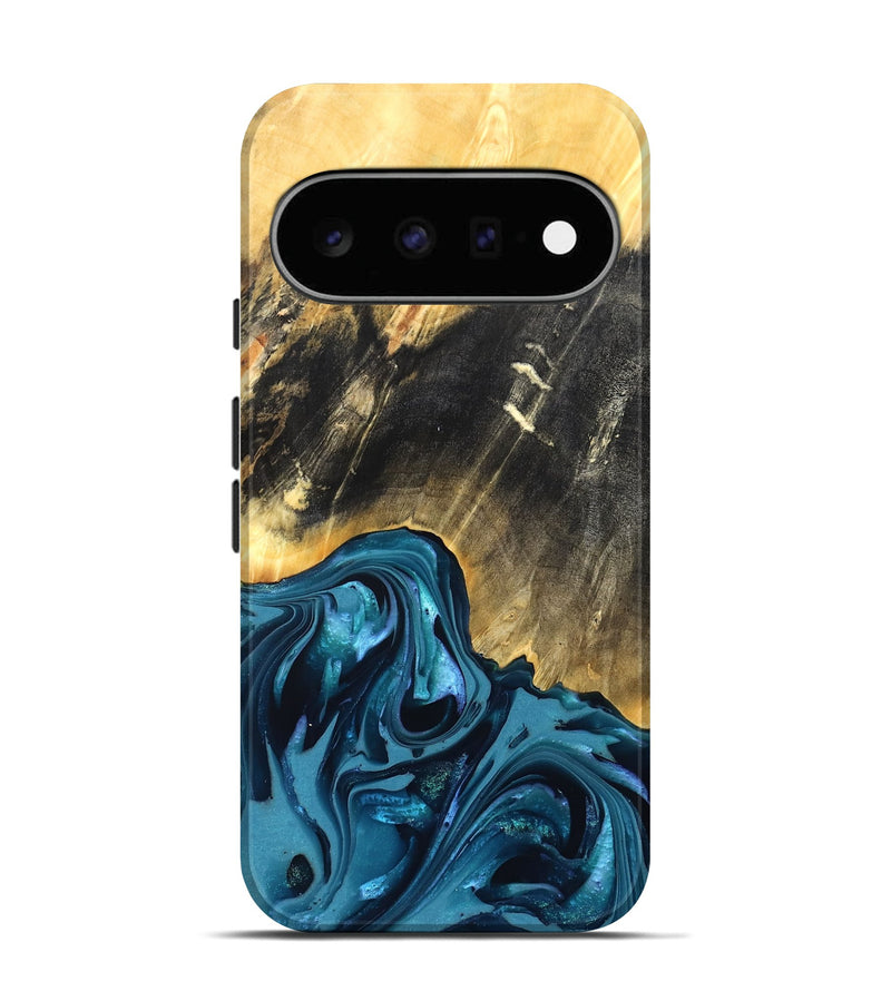 Pixel 11 Wood Live Edge Phone Case - Truett (Blue, 821035)