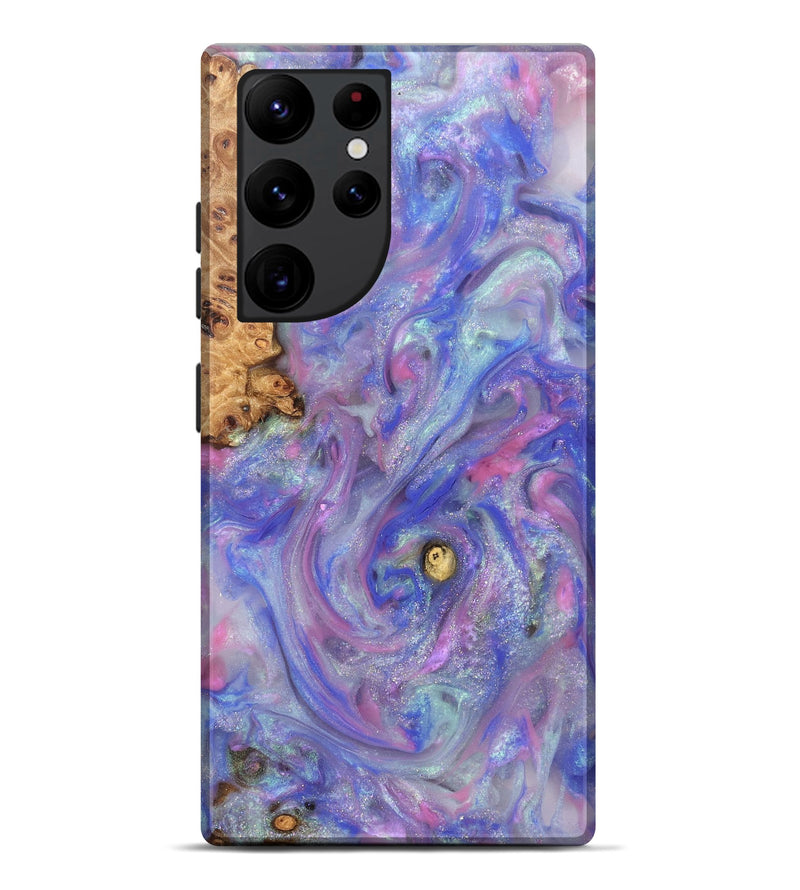 Galaxy S22 Ultra Wood Live Edge Phone Case - Maci (Purple, 821042)