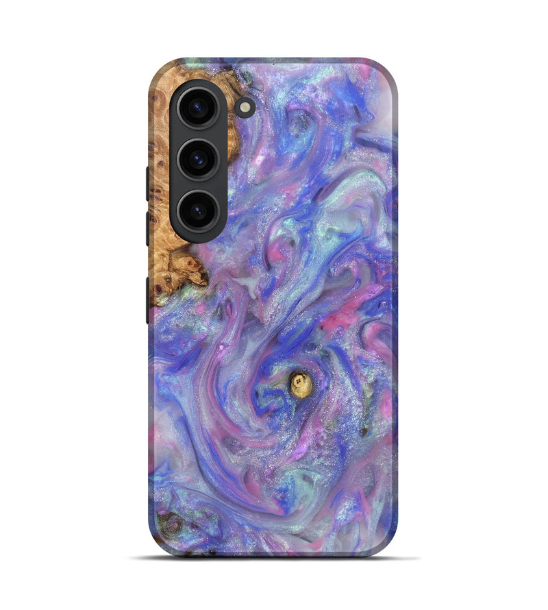 Galaxy S23 Wood Live Edge Phone Case - Maci (Purple, 821042)