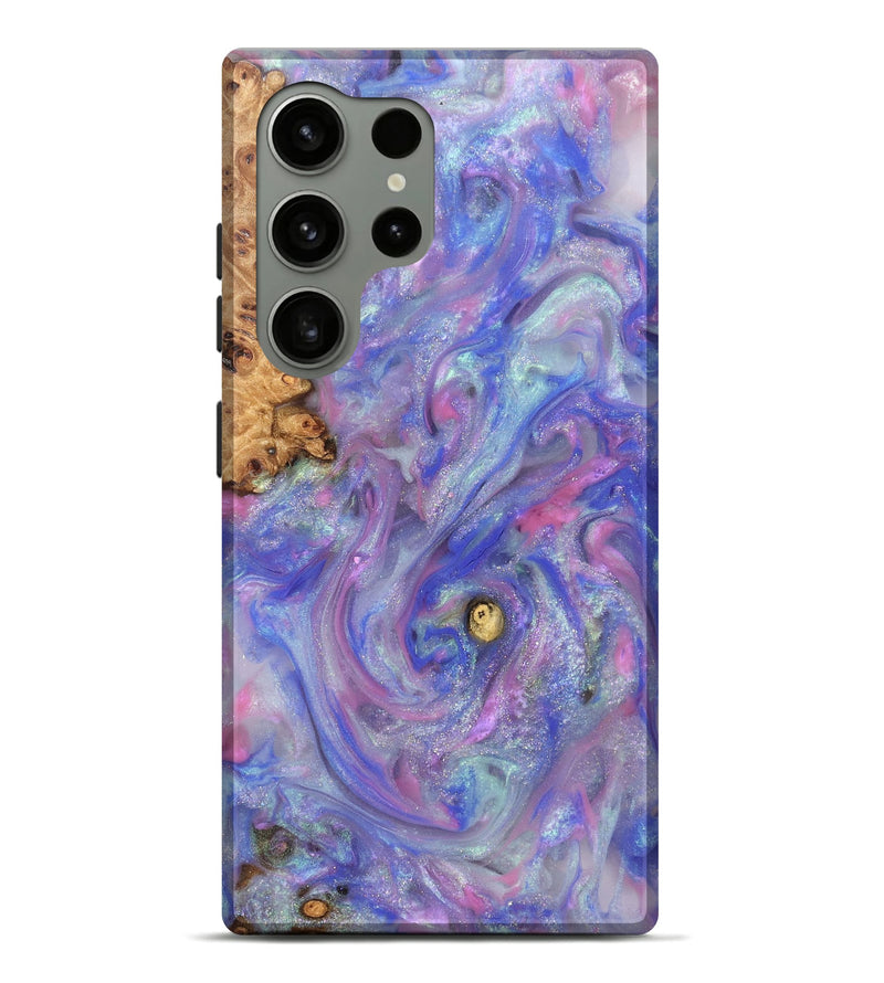 Galaxy S24 Ultra Wood Live Edge Phone Case - Maci (Purple, 821042)