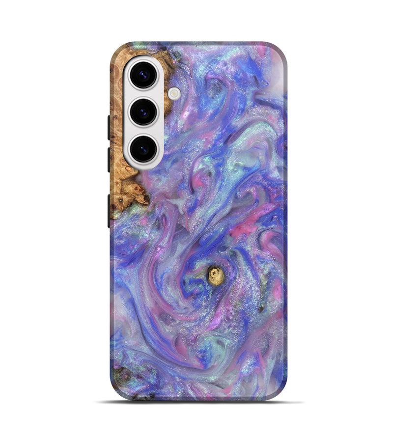 Galaxy S25 Wood Live Edge Phone Case - Maci (Purple, 821042)