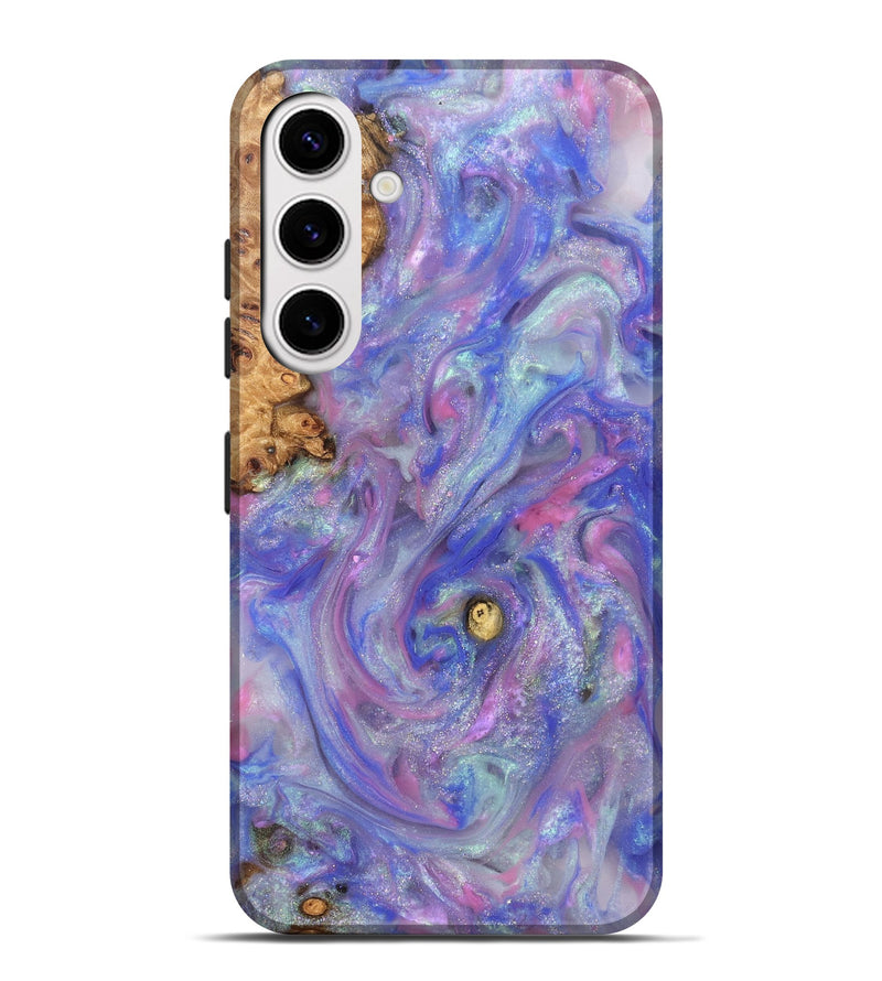 Galaxy S25 Plus Wood Live Edge Phone Case - Maci (Purple, 821042)