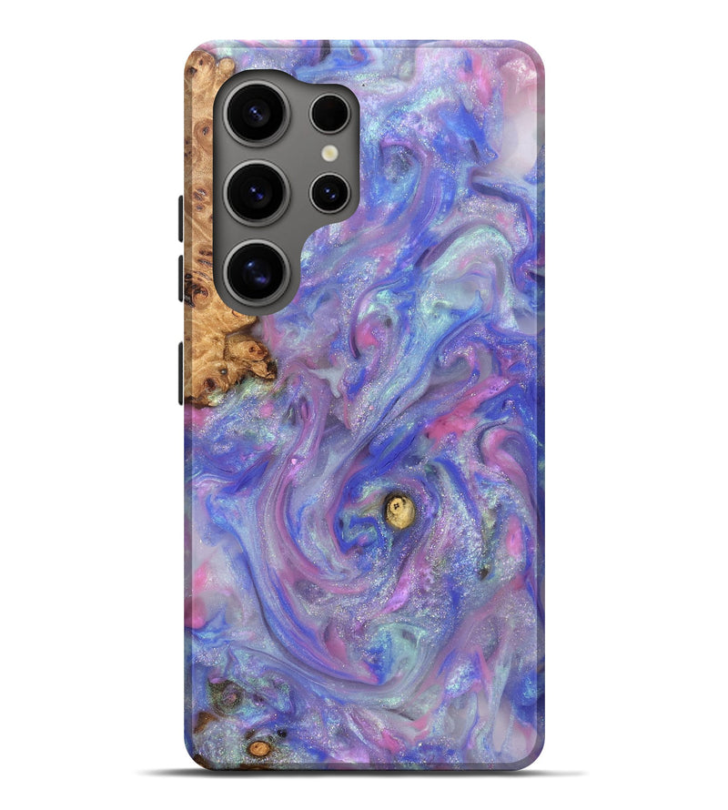 Galaxy S25 Ultra Wood Live Edge Phone Case - Maci (Purple, 821042)