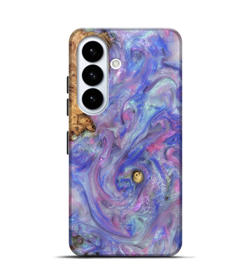 Galaxy S26 Wood Live Edge Phone Case - Maci (Purple, 821042)