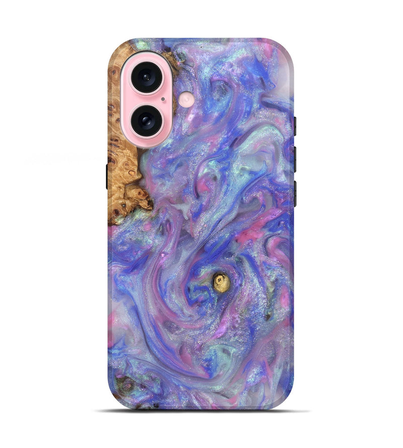 iPhone 17 Wood Live Edge Phone Case - Maci (Purple, 821042)
