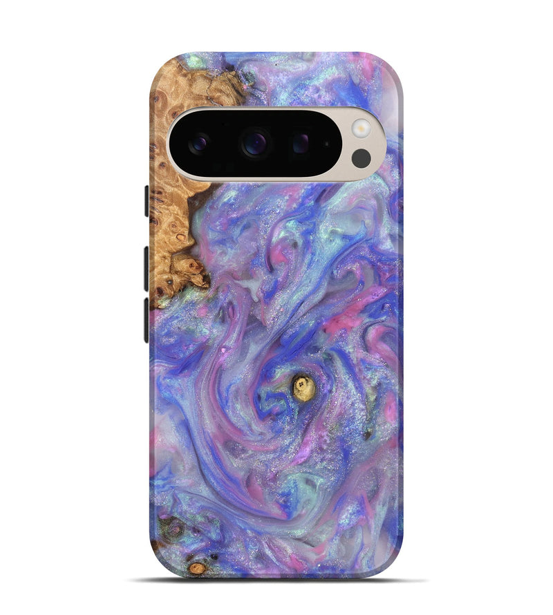 Pixel 10 Pro Wood Live Edge Phone Case - Maci (Purple, 821042)