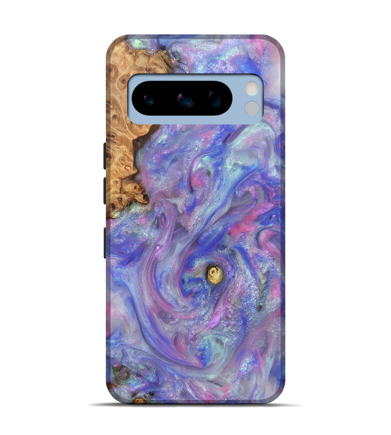 Pixel 8 Pro Wood Live Edge Phone Case - Maci (Purple, 821042)
