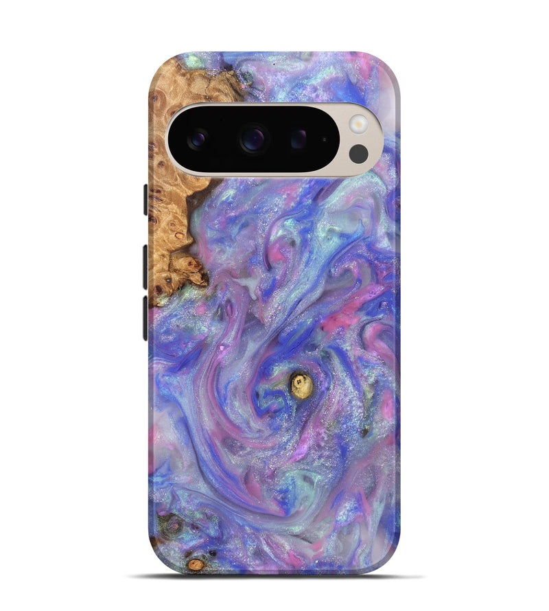 Pixel 9 Wood Live Edge Phone Case - Maci (Purple, 821042)