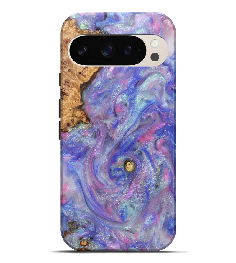 Pixel 9 Pro XL Wood Live Edge Phone Case - Maci (Purple, 821042)