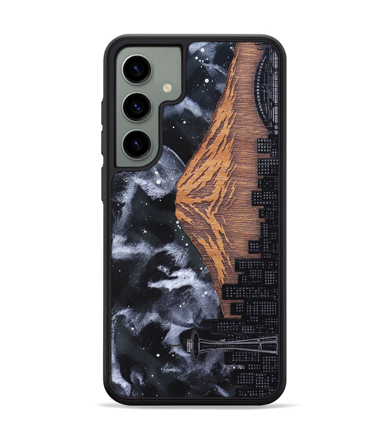 Galaxy S24 Plus Wood Phone Case - Mt Rainier (Terrain)