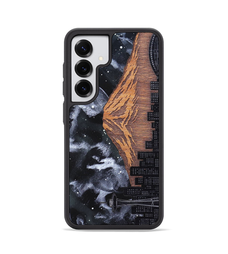 Galaxy S25 Wood Phone Case - Mt Rainier (Terrain)