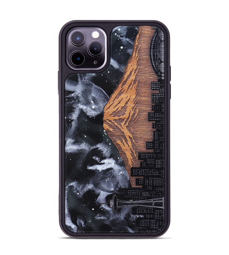 iPhone 11 Pro Max Wood Phone Case - Mt Rainier (Terrain)