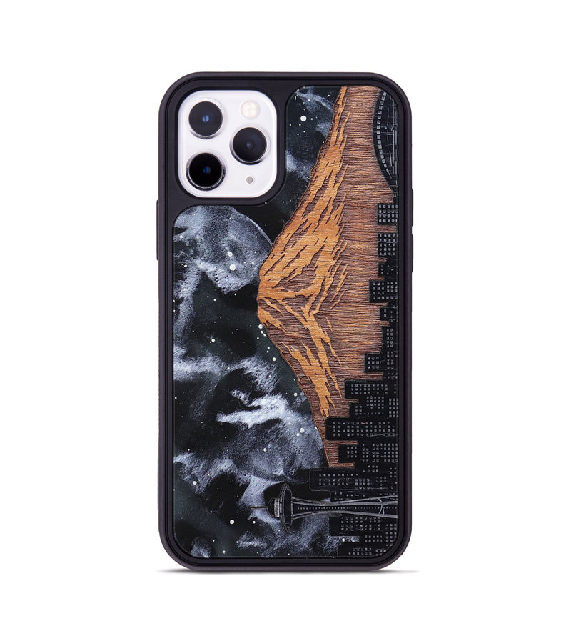 iPhone 11 Pro Wood Phone Case - Mt Rainier (Terrain)